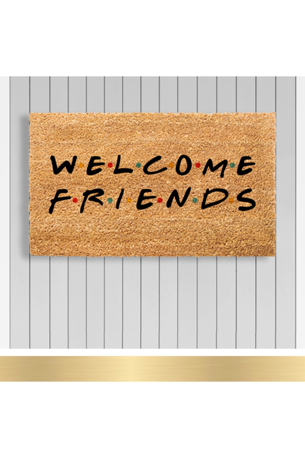 Paspashello Design Koko Paspas / PVC Taban - 40*70 cm / Model; Welcome Friends